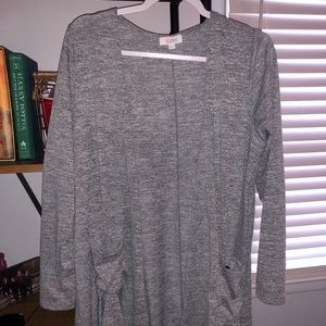 Solid grey lularoe Sarah large